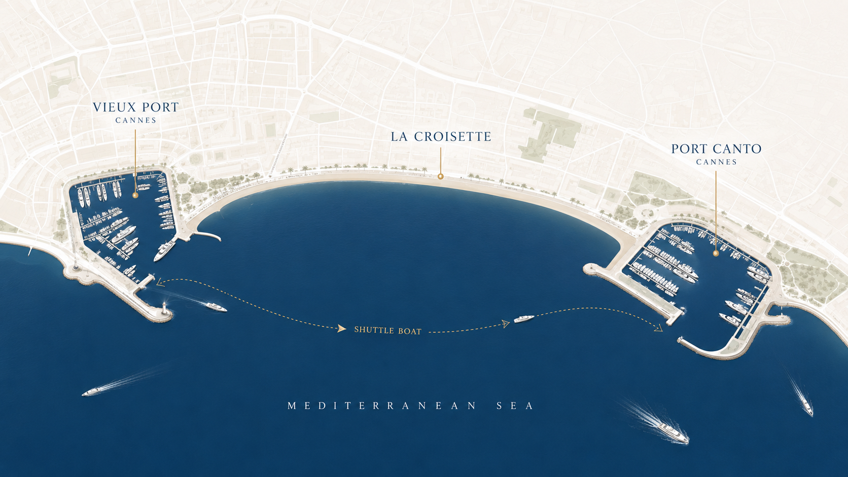 Vieux Port и Port Canto во время Cannes Yachting Festival 2026