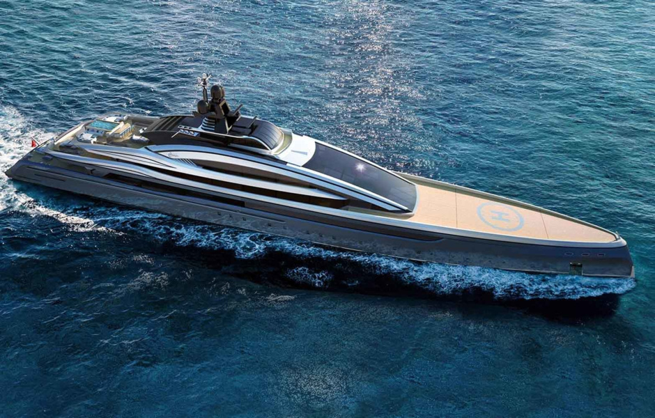 ISA Yachts разрабатывает скоростную 100-метровую яхту