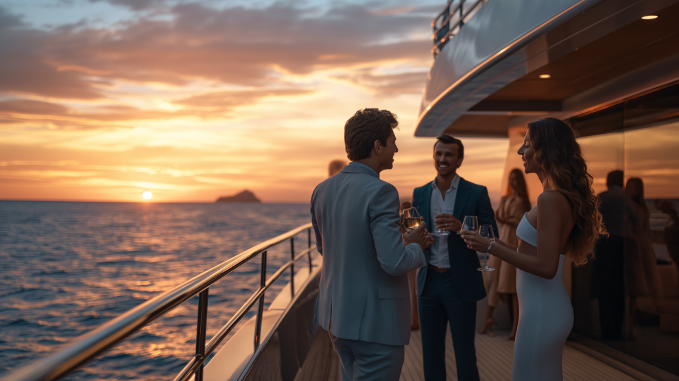 Birthday on board a yacht on the French Riviera